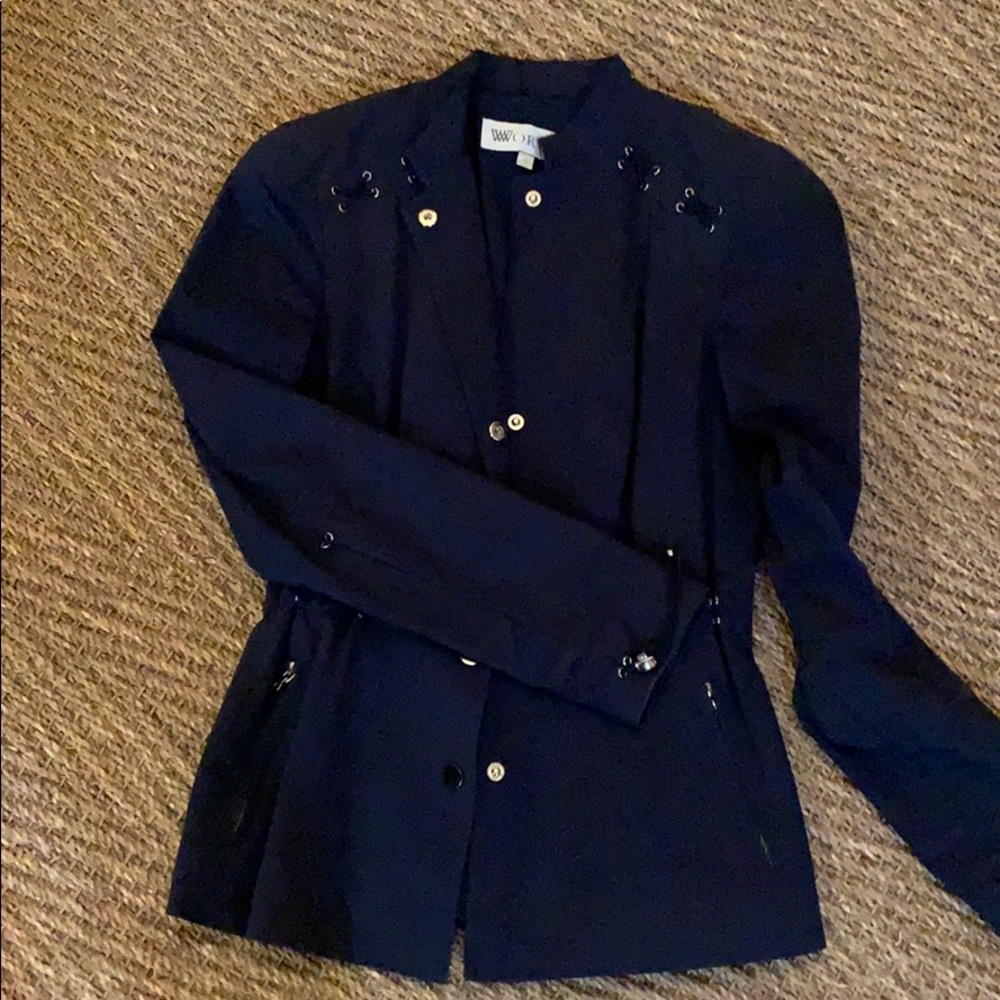 Navy Worth blazer. size 0
